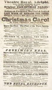 ディケンズプレイビル：1814年2月26日、アデルフィシアターロイヤルでのクリスマスキャロル
