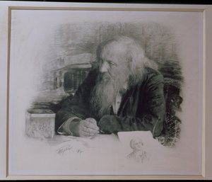 Dimitry Ivanovich Mendeleyev（1834-1907） 作： English School