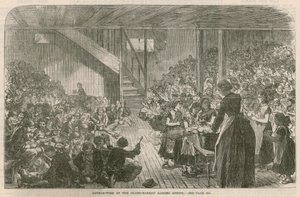 1869年のクリスマス、クレアマーケットの不規則な学校での夕食の時間 作： English School