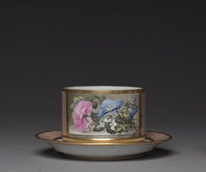 ウースター磁器工場製の皿、1810年頃 作： English School