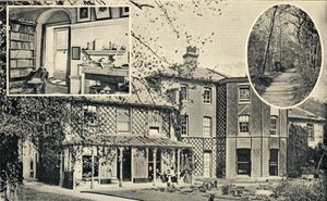 1842年からチャールズダーウィン（1809-82）が住んでいたダウンハウス、ダウン 作： English School
