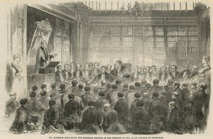 オルダーソン博士が王立内科医院の劇場でハーヴェイアンオーレーションを提供 作： English School