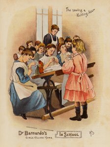 ドクター・バルナルド・ガールズ・ビレッジ・ホーム（カラーリトグラフ） 作： English School