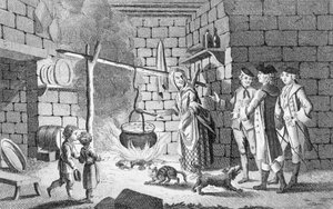 サミュエルジョンソン博士のハイランドハット入門、ジェームズボズウェル作「ジョンソンの生涯」1775年 作： English School
