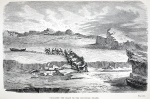 ボートをイルイドレック島、パブにドラッグします。ロンドン1886 作： English School
