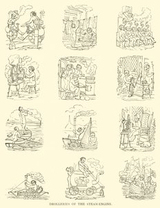 蒸気機関の面白さ（木版画 作： English School