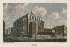 Drury Lane Theatre、ウェストミンスター、ロンドン。 1809年に全焼
