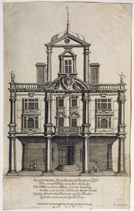 デュークスシアター、ドーセットガーデン、W。シャーウィン（c.1645-1711）によって彫刻された1673 作： English School