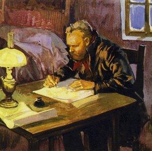 ドヴォルザークは悲惨な宿舎で長時間書いた 作： English School