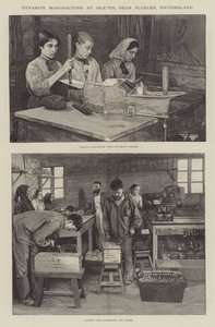 スイス、フルーレン近郊のイスレテンのダイナマイト製造所（彫刻作品 作： English School