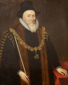Earl of Dorset（パネルに油彩 作： English School