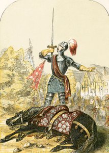 ウォーウィック伯爵が馬を刺した後の剣に対する誓い 作： English School
