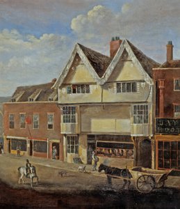 イーストゲートストリートグロスター、1830年頃 作： English School