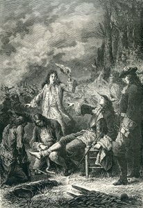 エドワードヴィリエ、ニューベリーの戦いで負傷、1643年 作： English School