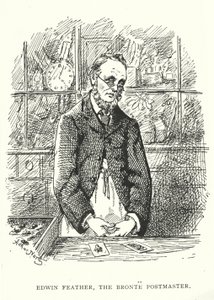 ブロンテの郵便局長、エドウィン・フェザー（版画 作： English School