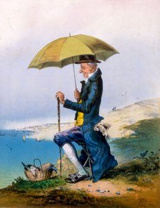 A.コンカネン、1873年制作、3シリングの海辺での8時間