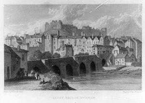 エルベットブリッジ、ダラム、刻印？ 1829年のW.ウェストオール後のフランシス 作： English School