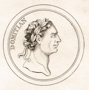 1825年に公開された「クラブの歴史辞典」からのドミティアヌス帝 作： English School