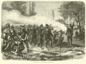 メッツの前の森の中での出会い、1870年10月 作： English School