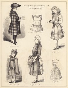 イギリスの子供の衣装と冬の快適さ(エングレービング) 作： English School