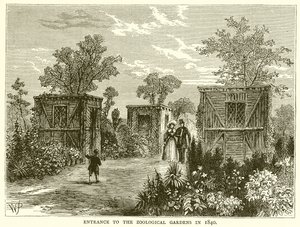 1840年に動物園への入り口 作： English School