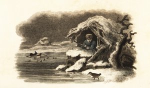 フランスのナンチュア湖に歩いて入り、空気の泡に包まれて湖底に沈み続けるヨーロッパの水ウツギ 作： English School