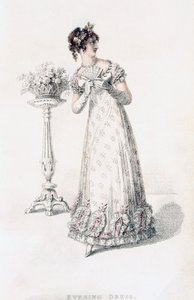 Ackermanns Repository of Artsのイブニングドレス、ファッションプレート 作： English School