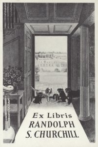 Ex Libris Randolph Sチャーチル 作： English School