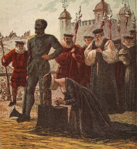 レディー・ジェーン・グレイの処刑、パブ。 1890年（カラーリトグラフ） 作： English School