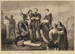 チャールズ5世の統治下でのスペインの愛国者の処刑 作： English School