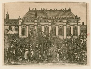 ホワイトホールでのチャールズ1世の死刑 作： English School