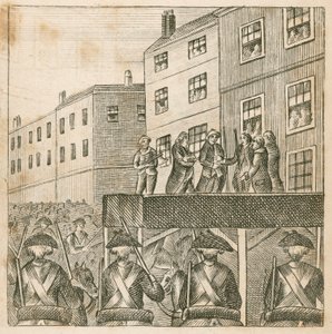 ロンドンのタワー・ヒルでの反乱軍領主の処刑