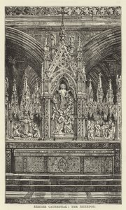 エクセター大聖堂、reredos 作： English School
