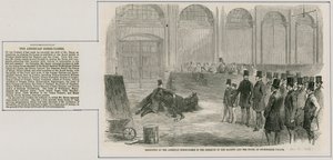 バッキンガム宮殿での陛下と裁判所の前でのアメリカの調教師による展示 作： English School