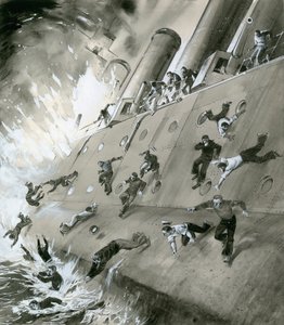 1915年のHMSナタールの爆発