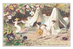 庭の妖精、クリスマスカード 作： English School