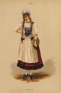 仮装衣装スイス（カラーリトグラフ） 作： English School