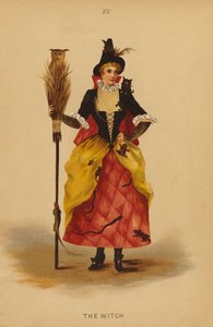 仮装衣装魔女（カラーリトグラフ）