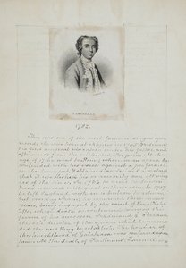 ファリーネリ、ヘンリー・アドラードの彫刻（fl.1828-69）、c.1830（紙に彫刻とペンとインク） 作： English School