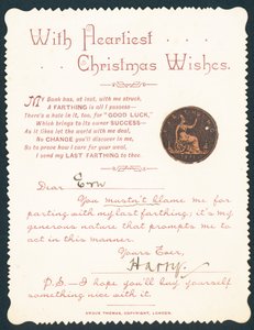 穴のあるもの、クリスマスカード 作： English School