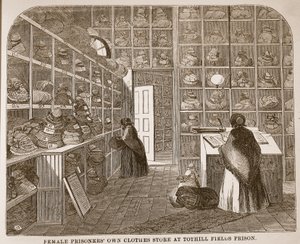 ロンドンの刑務所刑務所のイラスト、パブのヘンリーメイヒューとジョンビニーによる刑務所の生活のシーン。 1862 作： English School