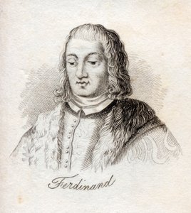 1825年に出版された「クラブの歴史辞典」からのカスティーリャの王、フェルディナンド5世