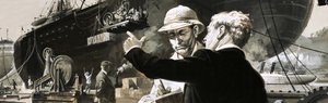 最初のフランス人エンジニア、フェルディナンドドレセップスが失敗したパナマ運河 作： English School