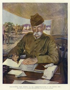 ロバーツ陸軍大将、VC、KG、英国陸軍総司令官（カラーリトグラフ）