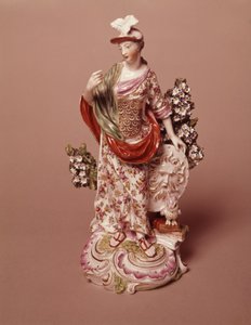 女神アテナの図、ダービーポーセレンワークス、1800年頃（磁器） 作： English School