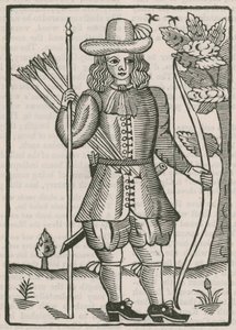 1676年の射撃のためのフィンズベリー射手チケット 作： English School