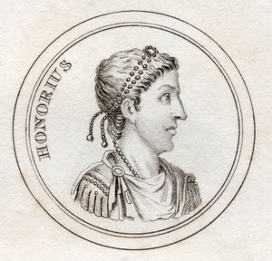 フラビウス・オノリウス、「クラブの歴史辞典」より、1825年発行 作： English School