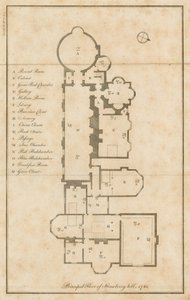 ストロベリーヒルロンドンのメインフロアの平面図 作： English School