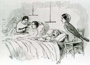 フローレンスナイチンゲールとクリミアの彼女の牧師の一人 作： English School