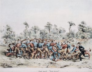 フットボール、ロッシュ、1857 作： English School